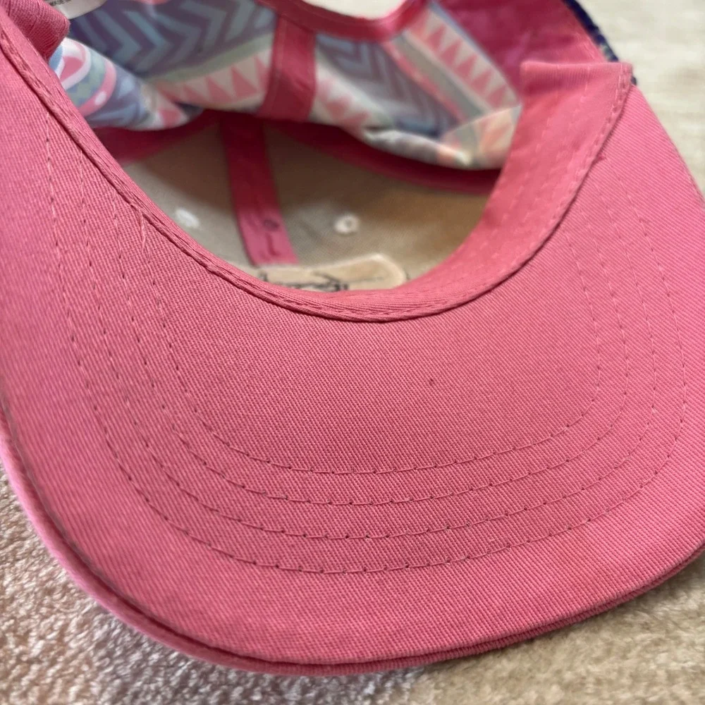 Ariat Youth Pink Aztec Print Baseball‎ Cap Girl's One Size